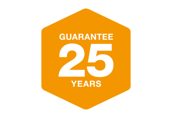 Registrer dig for at få 25 års brugs-garanti